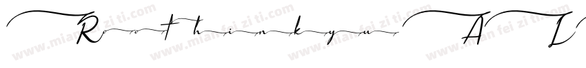 Roothinkyu ALTERNATE字体转换